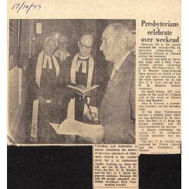 Presbyterians celebrate over weekend