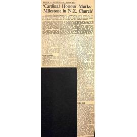 Bishop at Centennial Banquet: 'Cardinal Honour Marks Milestone in NZ Church'