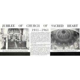 Jubilee of church of Sacred Heart 1911-1961