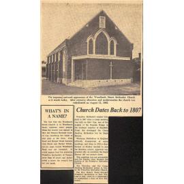 What's in a Name? / Church Dates Back to 1807