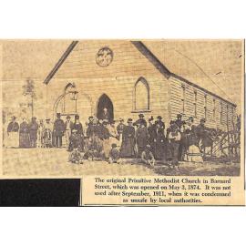 The original Primitive Methodist Church in Barnard Street