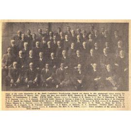 Early dignatories of the early South Canterbury Presbyterian Church