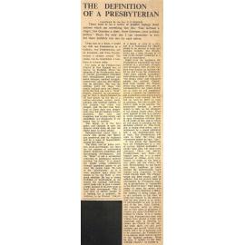 The Definition of a Presbyterian