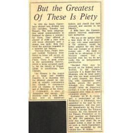 But the Greatest Of These Is Piety