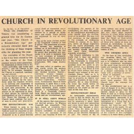 Church in Revolutionary Age