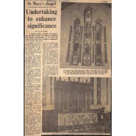 St Mary's chapel: Undertaking to enhance significance