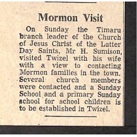 Mormon Visit