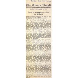 Editorial: State of emergency called in Timaru