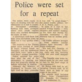 Police were set for a repeat