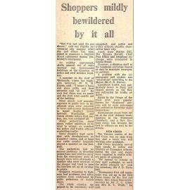 Shoppers mildly bewildered by it all