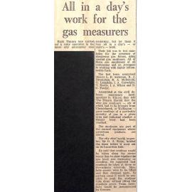 All in a day's work for the gas measurers