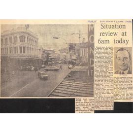 Situation review at 6am today