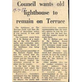 Council wants old lighthouse to remain on Terrace