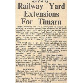 Railway Yard Extensions For Timaru
