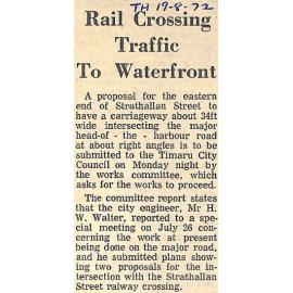 Rail Crossing Traffic To Waterfront