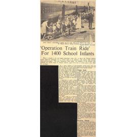  'Operation Train Ride' For 1400 School Infants