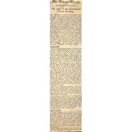 Editorial: The Case of the Strathallan Street Crossing