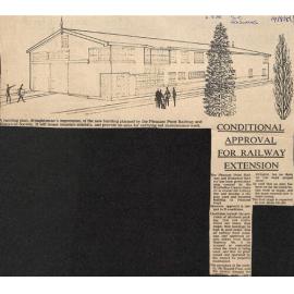 Conditional approval for railway extension