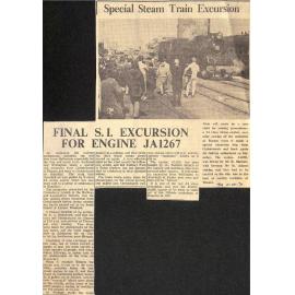 Special Steam Train Excursion: Final SI Excursion For Engine JA1267