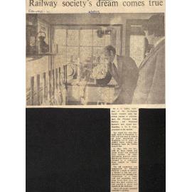 Railway society's dream comes true