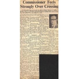 Commissioner Feels Strongly Over Crossing