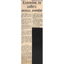 Extension to gallery proves popular