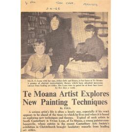 Te Moana Artist Explores New Painting Techniques