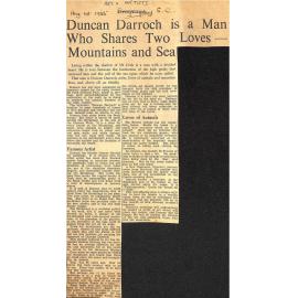 Duncan Darroch is a Man Who Shares Two Loves - Mountains and Sea