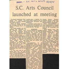SC Arts Council launched at meeting