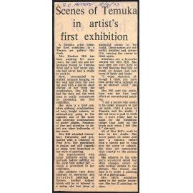 Scenes of Temuka in artist's first exhibition