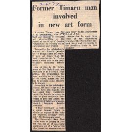 Former Timaru man involved in new art form