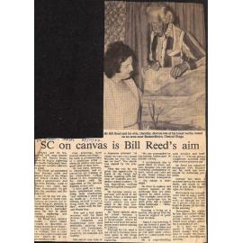 SC on canvas is Bill Reed's aim