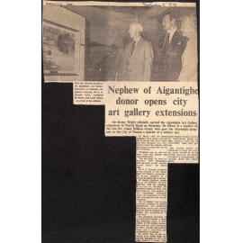 Nephew of Aigantighe donor opens city art gallery extensions