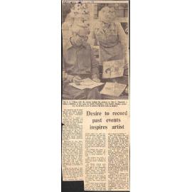 Desire to record past events inspires artist