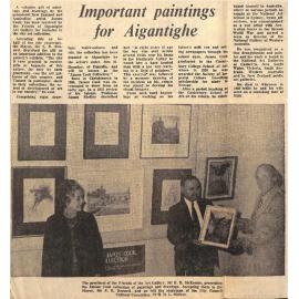 Important paintings for Aigantighe