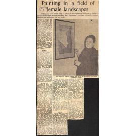 Painting in a field of female landscapes