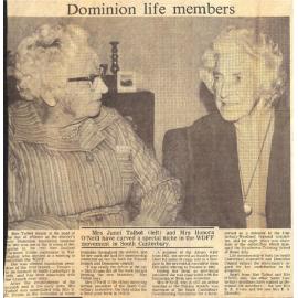 WDFF: Dominion life members