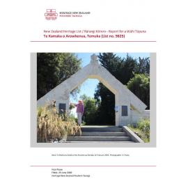 New Zealand Heritage List / Rārangi Kōrero - Report for a Wāhi Tūpuna: Te Kamaka o Arowhenua, Temuka