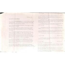 Notes on correspondence between James McNeish and Airini Woodhouse regarding his book "The Mackenzie Affair'