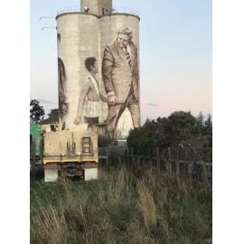 Waimate Grain Silo murals, Norman Kirk
