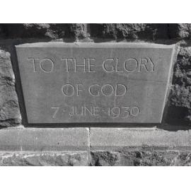 Bank Street Methodist Church foundation stone