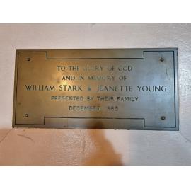 Chalmers Church Stark and Young memorial