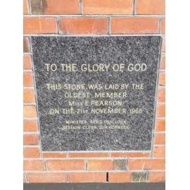 Trinity Church foundation stone