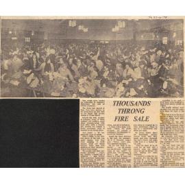 Thousands Throng Fire Sale