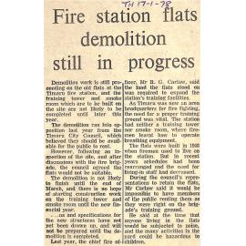 Fire Station flats demolition still in progress