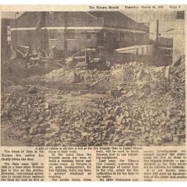 Fire station flats demolished