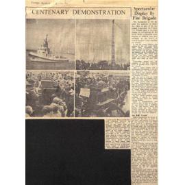 Centenary Demonstration: Spectacular Display By Fire Brigade