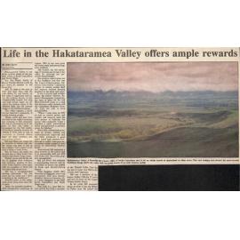 Life in the Hakataramea Valley offers ample rewards