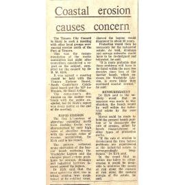 Coastal erosion causes concern