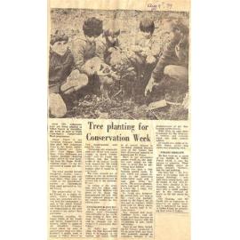 Tree planting for Conservation Week